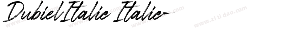 DubielItalic Italic字体转换